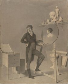 Portrait of an Artist in his Studio, about 1800. Creator: Robert Lefevre