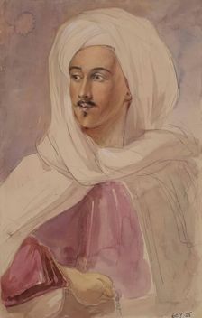 Portrait of an Arab. Creator: William Allan