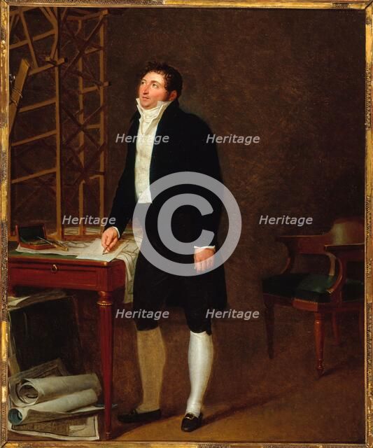 Portrait of an architect (framing contractor responsible on several occasions..., 1812. Creator: Francois Dumont.