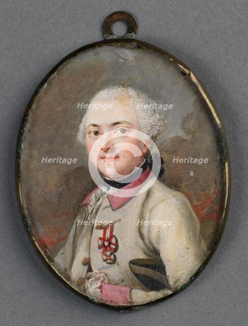 Portrait of an Austrian officer, 1770-1790. Creator: Anon.