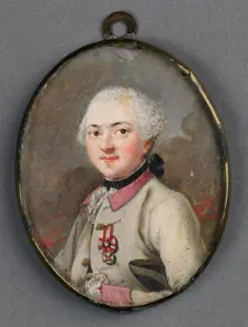 Portrait of an Austrian officer, 1770-1790. Creator: Anon