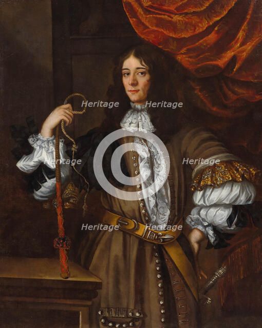 Portrait of an English slave trader, 17th century. Creator: Wright, John Michael (1617-1694).