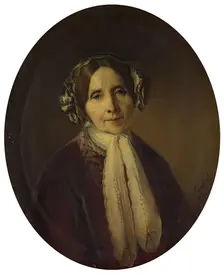 Portrait of an Elderly Woman, 1850. Creator: Vital Jean De Gronckel
