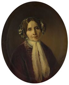 Portrait of an Elderly Woman, 1850. Creator: Vital Jean De Gronckel