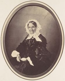 [Portrait of an Elderly Woman], 1850s-60s. Creator: Franz Antoine