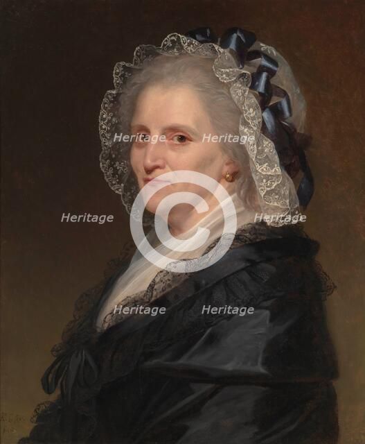 Portrait of an Elderly Woman, about 1780. Creator: Robert Lefevre.