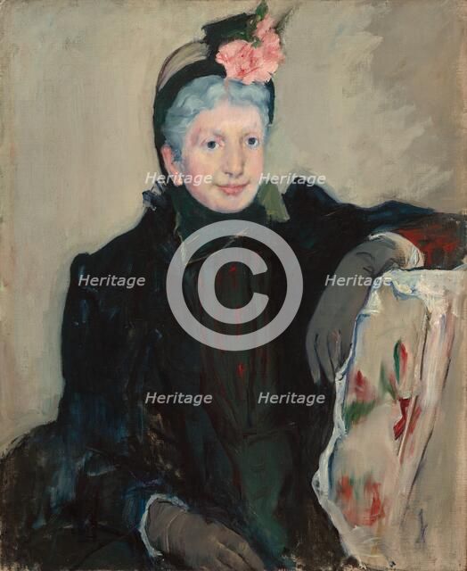 Portrait of an Elderly Lady, c. 1887. Creator: Mary Cassatt.