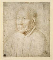 Portrait of an Elderly Man (Cardinal Niccolò Albergati), c1435. Creator: Eyck; Jan van (1390-1441)