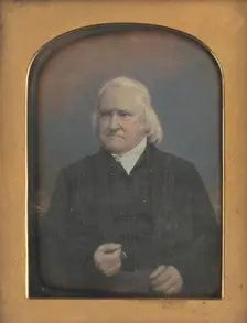 Portrait of an Elderly Man with Long White Hair, about 1855-1859. Creator: Unknown