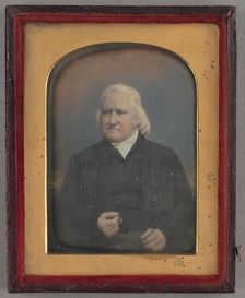 Portrait of an Elderly Man with Long White Hair, about 1855-1859. Creator: Unknown