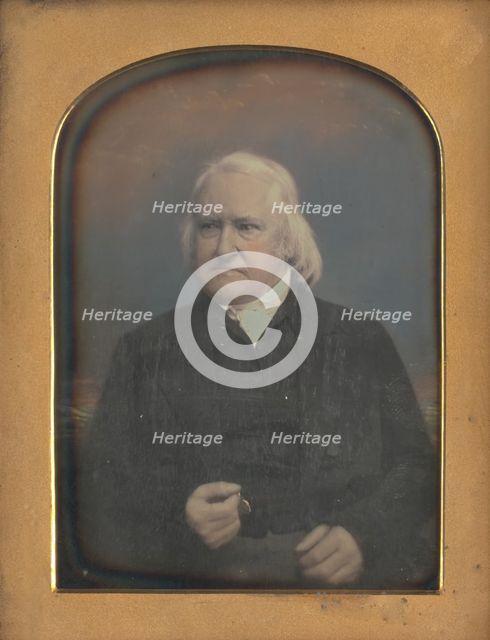 Portrait of an Elderly Man with Long White Hair, about 1855-1859. Creator: Unknown.