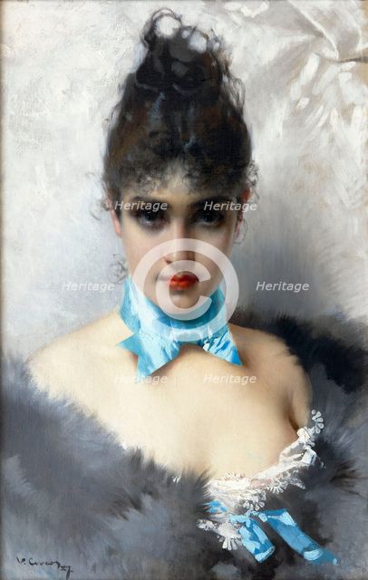 Portrait of an elegant Lady, 1887.