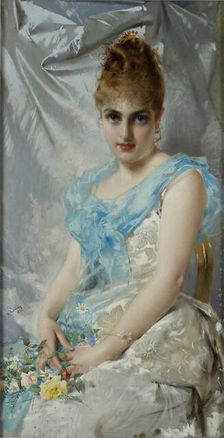 Portrait of an elegant Lady, c. 1890
