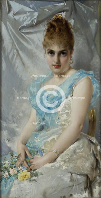 Portrait of an elegant Lady, c. 1890.