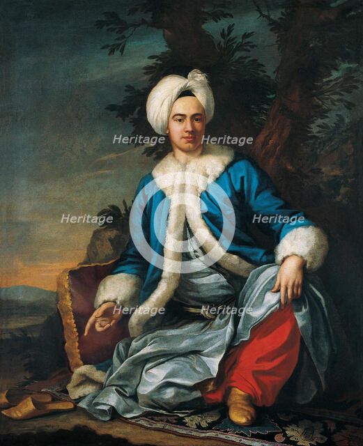 Portrait of An European in Turkish Costume, Second Half of the 18th cen.. Artist: Favray, Antoine de (1706-1791)