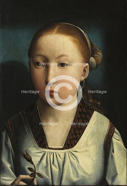 Portrait of an Infanta. Catherine of Aragon (?), 1496. Creator: Juan de Flandes, the Elder.