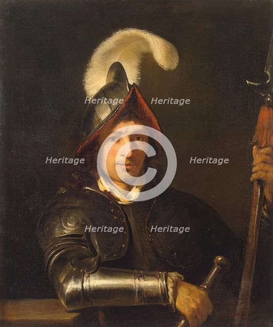 Portrait of an Officer, 1655. Creator: Ferdinand Bol.