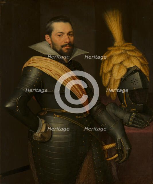 Portrait of an Officer, possibly Gaspard de Coligny (1584-1646), c1610s. Creator: Jan Anthonisz van Ravesteyn.