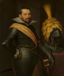 Portrait of an Officer, possibly Gaspard de Coligny (1584-1646), c1610s. Creator: Jan Anthonisz van Ravesteyn
