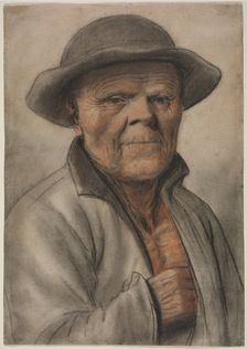 Portrait of an Old Man, 1600s?. Creator: Nicolas Lagneau (French, 1590-1666), manner of