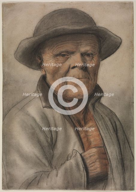 Portrait of an Old Man, 1600s?. Creator: Nicolas Lagneau (French, 1590-1666), manner of.
