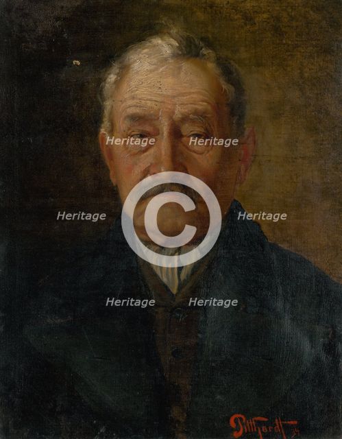 Portrait of an Old Man, 1894. Creator: Ludovit Pitthordt.