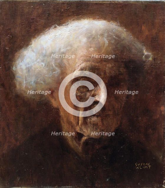 Portrait of an old man, 1896. Creator: Klimt, Gustav (1862-1918).