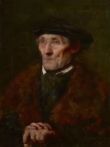 Portrait of an old man, 1893. Creator: Klementine von Wagner