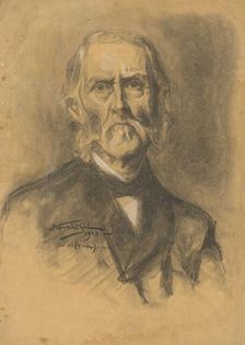 Portrait of an old man, 1903. Creator: Konstantín Kövári-Kacmarik