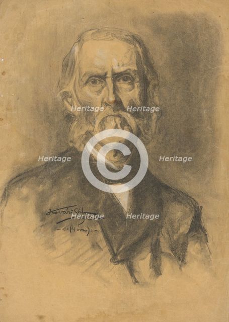 Portrait of an old man, 1903. Creator: Konstantín Kövári-Kacmarik.