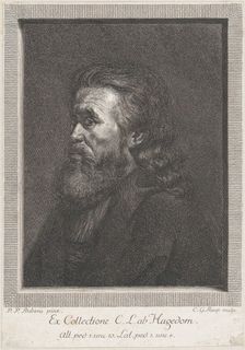 Portrait of an old man with a beard, ca. 1767-1807. Creator: Carl Gottlieb Rasp