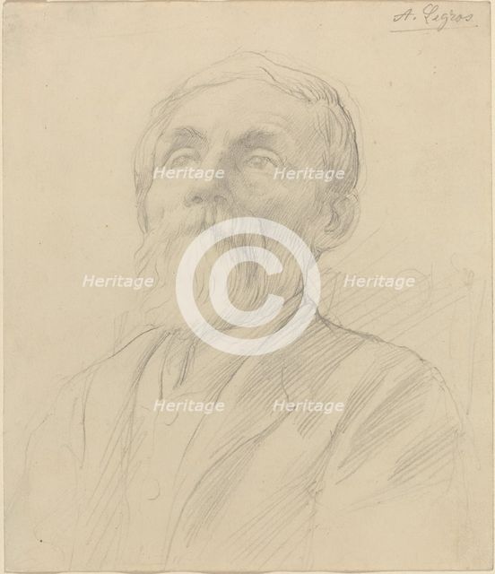 Portrait of an Old Man. Creator: Alphonse Legros.