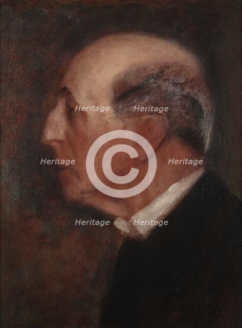 Portrait of an old man in profile (Count Traun?), 1896. Creator: Klimt, Gustav (1862-1918).