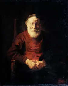 Portrait of an old man in Red 1652-1654. Artist: Rembrandt Harmensz van Rijn