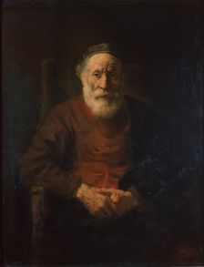 Portrait of an Old Man in Red by Rembrandt, 1654. Creator: Rembrandt Harmensz van Rijn