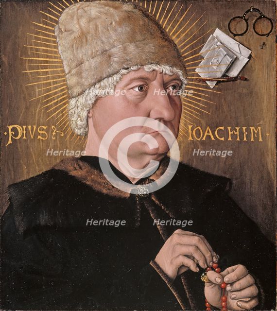 Portrait of an old man (Pius Joachim), 1475. Creator: Master of the Mornauer Portrait.