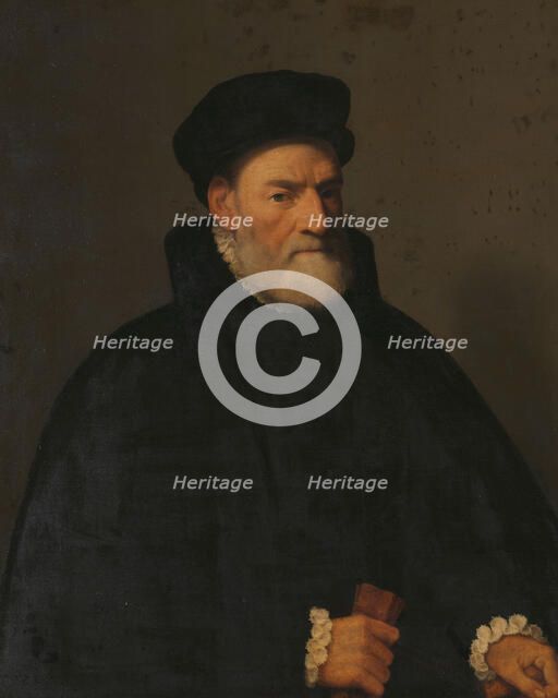 Portrait of an Old Man, probably Vercellino Olivazzi, Senator from Bergamo, 1560-1570. Creator: Giovan Battista Moroni.