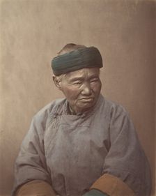 [Portrait of an Old Chinese Woman], 1870s. Creator: Baron Raimund von Stillfried