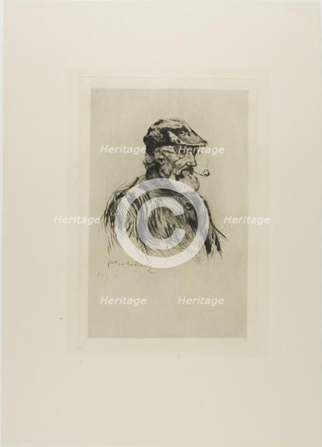 Portrait of an Old Fisherman, 1878. Creator: Gaston la Touche.