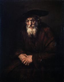 Portrait of an Old Jew 1654. Artist: Rembrandt Harmensz van Rijn