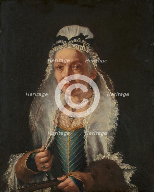 Portrait of an Old Lady, 1720-1750. Creator: Circle of Giuseppe Ghislandi.