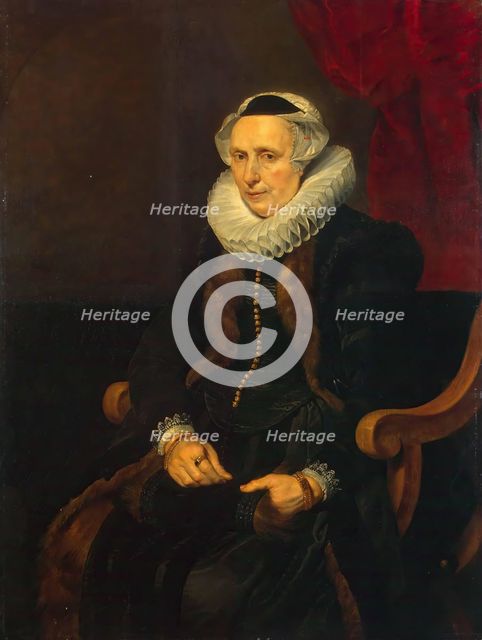 Portrait of an Old Lady Sitting in an Arm-Chair, 1630. Creator: Cornelis de Vos.