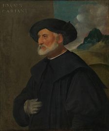 Portrait of an Old Patrician, c1540. Creator: Giovanni Cariani