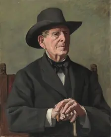 Portrait of an "Old Sea Captain", 19th century. Creator: Samuel Isham (American, 1855-1914)