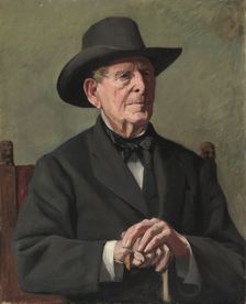 Portrait of an "Old Sea Captain", 19th century. Creator: Samuel Isham (American, 1855-1914)