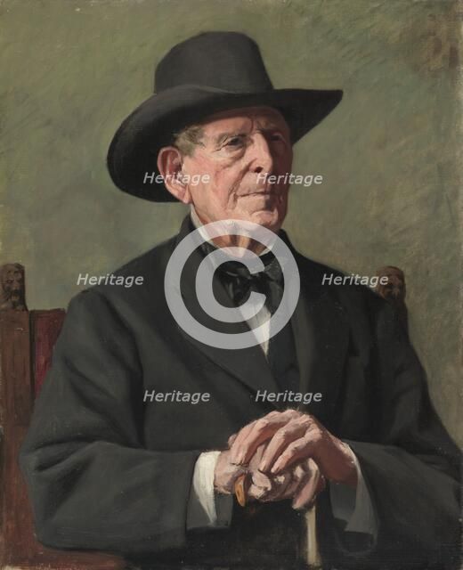 Portrait of an "Old Sea Captain", 19th century. Creator: Samuel Isham (American, 1855-1914).