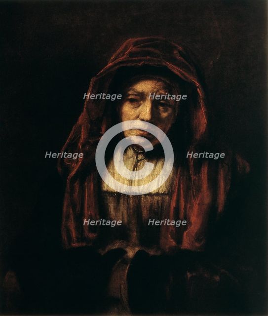 'Portrait of an Old Woman', 1654. Artist: Rembrandt Harmensz van Rijn    