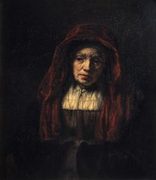 Portrait of an Old Woman 1654. Artist: Rembrandt Harmensz van Rijn