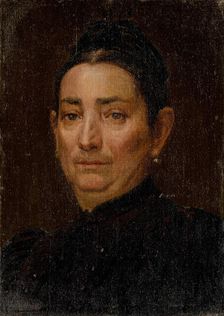 Portrait of an Old Woman, 1887. Creator: Ferdinand Katona