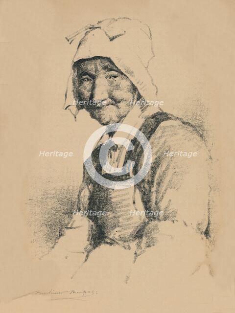 'Portrait of an old woman', c1890, (1894). Artist: Mortimer L Menpes.